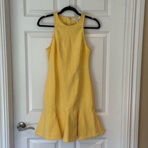 ”Likely” Elegant Yellow Sleeveless Dress